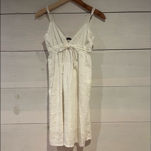 White dress with flowers, one size, Brandy Melville